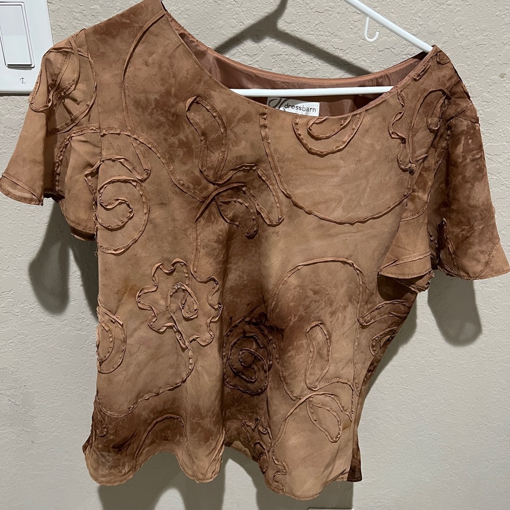 Brown dress barn top